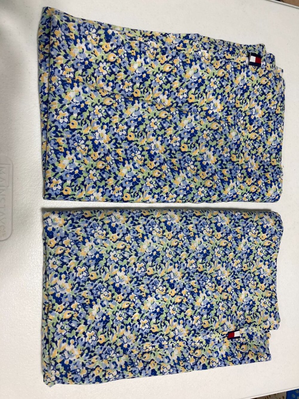 TOMMY HILFIGER Elizabeth Anne Floral Cotton Standard Pillow Sham Set of 2 Blue - Picture 4 of 9